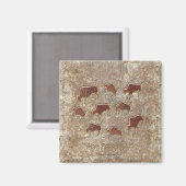 Bizon Petroglyphs Magneet (Voorkant / Achterkant)