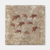 Bizon Petroglyphs Magneet (Voorkant)