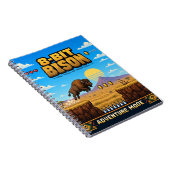 Bizon, Retro 8-Bit Pixelkunst Notitieboek (Rechterzijde)