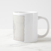 bizon retro pop kunst grote koffiekop (Rechts)