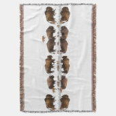 Bizon Roaming in de winter Sneeuw | Deken (Voorkant Verticaal)