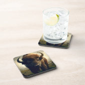 Bizon schilderij bier onderzetter (Rechterzijde)