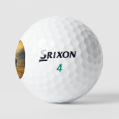 Bizon Silhouet Bij Zonsondergang  Golfballen (Logo)