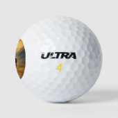 Bizon Silhouet Bij Zonsondergang  Golfballen (Logo)