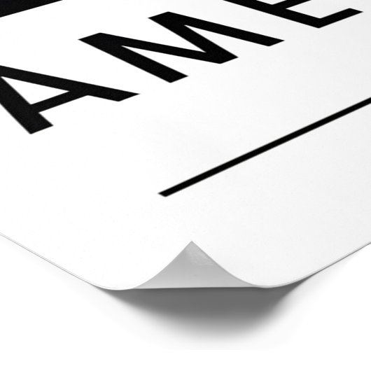 Bizon Silhouet bij zonsondergang Poster (Hoek)