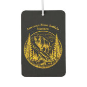 Bizon staat trots in een natuurlijk landschap luchtverfrisser (Voorkant)