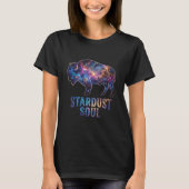 Bizon Stardust Soul Galaxy Kunst T-shirt (Voorkant)