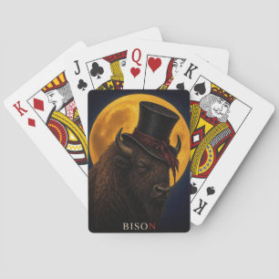Bizon Tophoed Gotische Surrealist Pokerkaarten