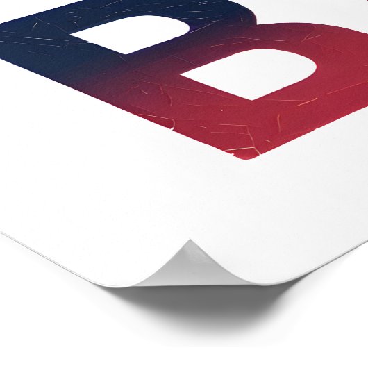 Bizon verpakt in sterren en strepen poster (Hoek)