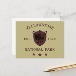 Bizon Yellowstone National Park Feestdagenkaart