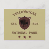 Bizon Yellowstone National Park Feestdagenkaart (Voorkant)
