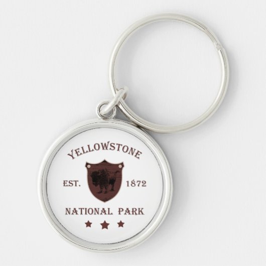 Bizon Yellowstone National Park Sleutelhanger (Voorkant)