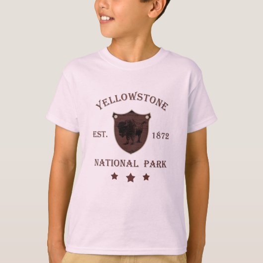 Bizon Yellowstone National Park T-shirt (Voorkant)