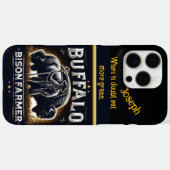 Bizonboer die dieren verzorgt op een zonnige dag Case-Mate iPhone case (Achterkant (horizontaal))