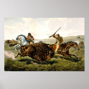 Bizonjacht in de VS Poster