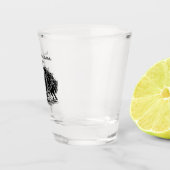 Bizonkudde laadt door het water in Natuur Shot Glas (Rechts)