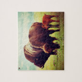 Bizons en Kalfjes Legpuzzel (Verticaal)