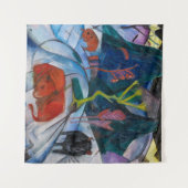 Bizons in de Winter | Franz Marc | Wandkleed (Voorkant (horizontaal))