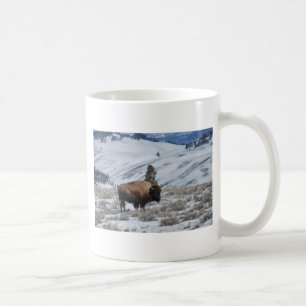 Bizons in de Winterbergen van Yellowstone Koffiemok