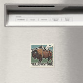 Bizons in Nationaal Park Yellowstone Magneet (Insitu (Vaatwasser))