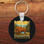 Bizons in Yellowstone National Park Sleutelhanger (Voorkant)