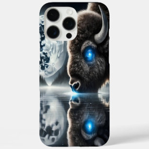 Bizons onder het kosmische baldakijn iPhone 16 pro max hoesje