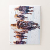 Bizons Yellowstone Wyoming Legpuzzel (Verticaal)
