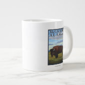 Bizonscène - McGrath, Alaska Grote Koffiekop (Voorkant rechts)