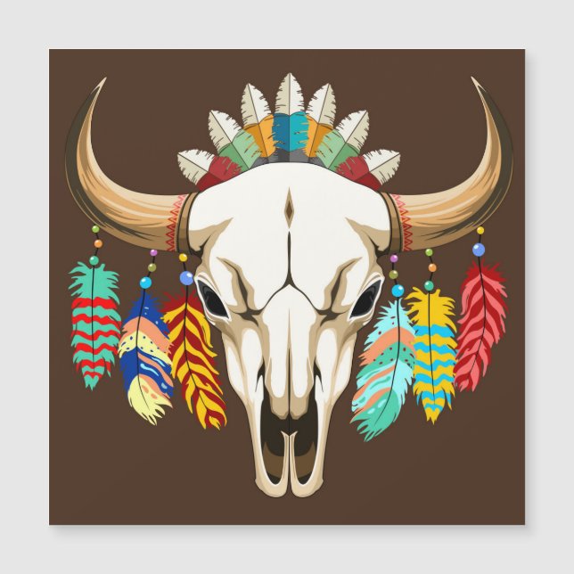 Bizonschedel Native American embleem (Voorkant)