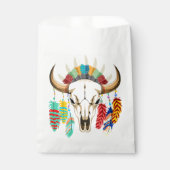 Bizonschedel Native American embleem Bedankzakje (Voorkant)