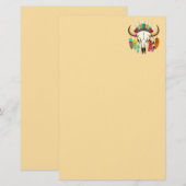 Bizonschedel Native American embleem Briefpapier (Voorkant / Achterkant)