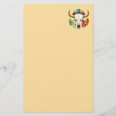 Bizonschedel Native American embleem Briefpapier (Voorkant)