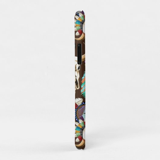 Bizonschedel Native American embleem Case-Mate iPhone Case (Achterkant/rechts)
