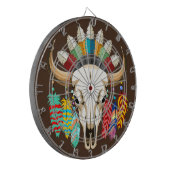 Bizonschedel Native American embleem Dartbord (Voorkant Links)