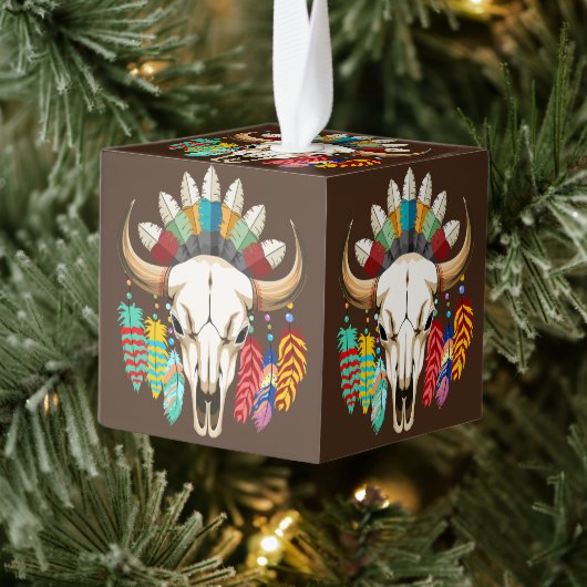 Bizonschedel Native American embleem Decoratie (Boom)