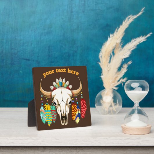 Bizonschedel Native American embleem Fotoplaat (Insitu)