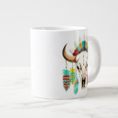 Bizonschedel Native American embleem Grote Koffiekop (Voorkant rechts)