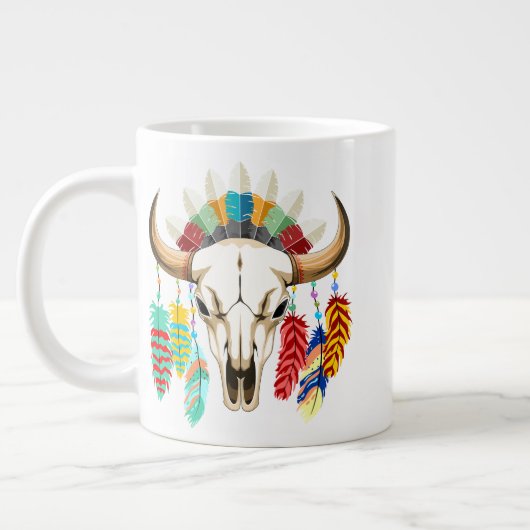 Bizonschedel Native American embleem Grote Koffiekop (Links)