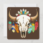 Bizonschedel Native American embleem Kaart (Voorkant)