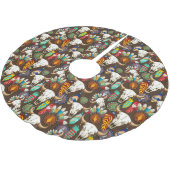 Bizonschedel Native American embleem Kerstboom Rok (Gekanteld)