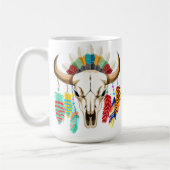 Bizonschedel Native American embleem Koffiemok (Links)