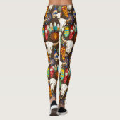 Bizonschedel Native American embleem Leggings (Achterkant)