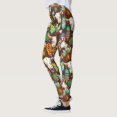 Bizonschedel Native American embleem Leggings (Links)