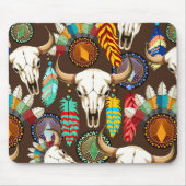 Bizonschedel Native American embleem Muismat (Voorkant)