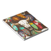 Bizonschedel Native American embleem Notitieblok (Schuin)