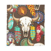 Bizonschedel Native American embleem Notitieblok (Voorkant)