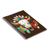 Bizonschedel Native American embleem Notitieboek (Rechterzijde)