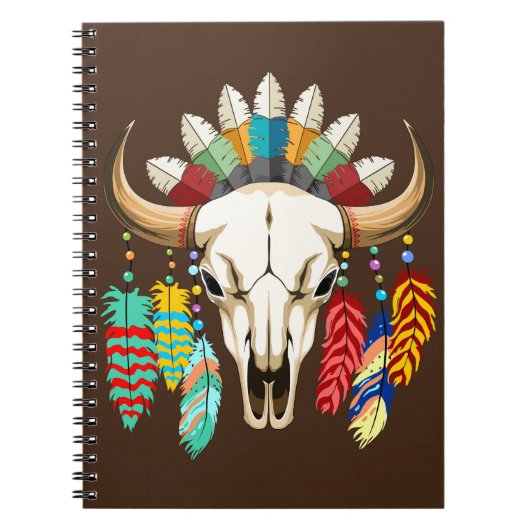 Bizonschedel Native American embleem Notitieboek (Voorkant)