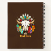 Bizonschedel Native American embleem Notitieboek (Achterkant)