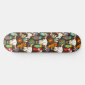 Bizonschedel Native American embleem Persoonlijk Skateboard (Horizontaal)